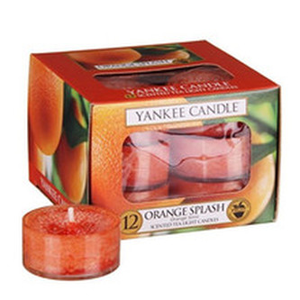 Yankee Candle Orange Splash Candle ( pomeranč ) - Aromatické čajové svíčky ( 12 ks ) 9. ml unisex