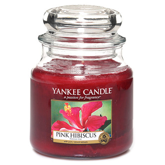 Yankee Candle Pink Hibiscus Candle ( růžový ibišek ) - Vonná svíčka 411. ml unisex