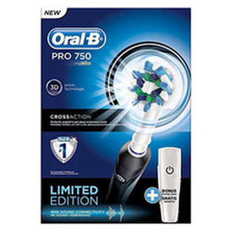 Oral B Pro 750 Cross Action - Elektrický zubní kartáček + cestovní pouzdro pro ženy