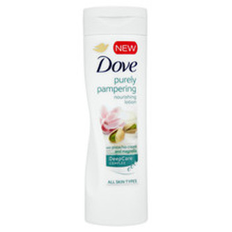 Dove Purely Pampering Nourishing Lotion - Tělové mléko s vůní pistácie a magnólie 400 ml pro ženy