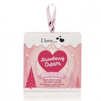 I Love Mini Treat Box Strawberry Cream - Dárková sada pro ženy