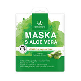 Allnature Látková pleťová maska (aloe vera ) 23 ml pro ženy