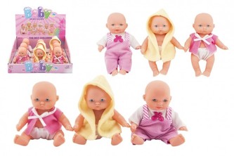 Miminko panenka pevné tělo plast 12cm