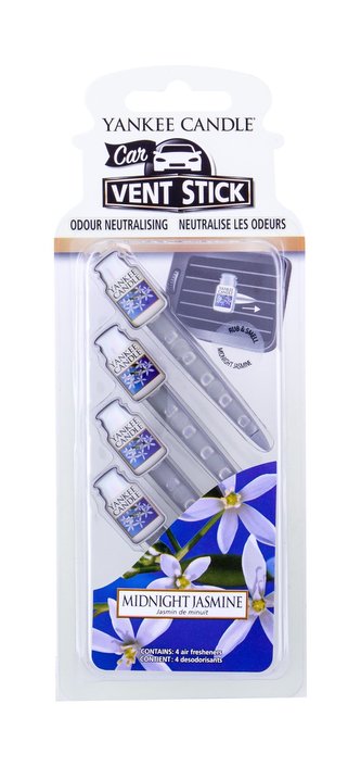 Yankee Candle Vonné kolíčky do auta Midnight Jasmine 4 ks unisex