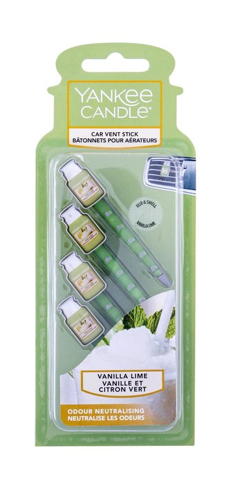 Yankee Candle Vonné kolíčky do auta Vanilla Lime 4 ks unisex
