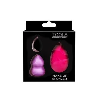 Gabriella Salvete TOOLS houbička na make-up Classic 1 ks + houbička na make-up Concealer 1 ks + houbička na konturování pleti Contour 1 ks