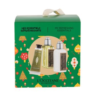 L´Occitane Verveine sprchový gel 30 ml + tělové mléko 30 ml + krém na ruce 10 ml