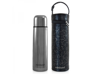 Sada termosky a termoobalu DeLuxe stříbrná