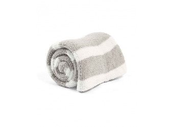 Pletená deka žinylka šedá