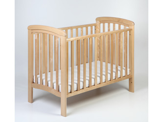 NICOLE dětská postýlka 120x60cm se 3 vyjímatelnými tyčkami přírodní