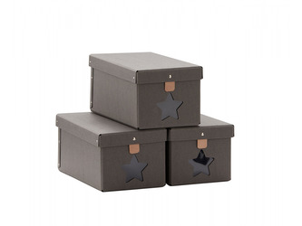 Krabice na boty 3ks Grey