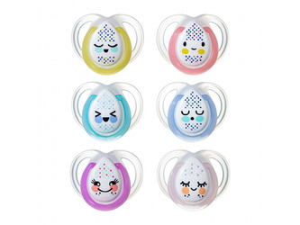 Šidítko C2N silikon Night 2ks 0-6m