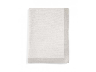 Pletená deka s kašmírem šedá