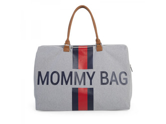 Přebalovací taška Mommy Bag Grey Stripes Red/Blue