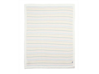 Pletená deka pastelové proužky