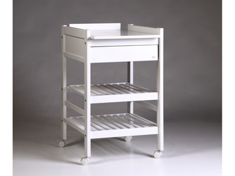 LOFT přebalovací pult na kolečkách bílý