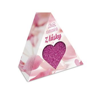 Krabička dárková Z lásky - koupelová sůl 200g