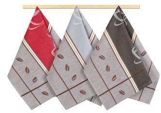 Kuchyňské utěrky - káva - 50x70 cm