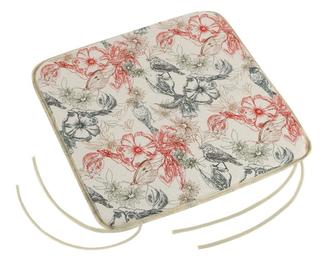 Sedák DANA hladký - ptáčci - 40x40 cm,hladký