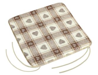 Sedák GITA hladký - srdce v kostce - 40x40 cm,hladký