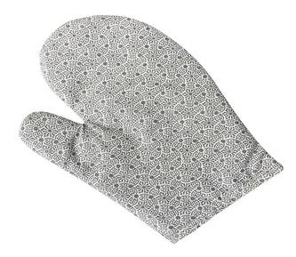 Kuchyňská chňapka - Mandaly šedé - chňapka 28x18 cm