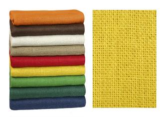 Dekorační jutová plachetka - žlutá - 1,3m x 3m