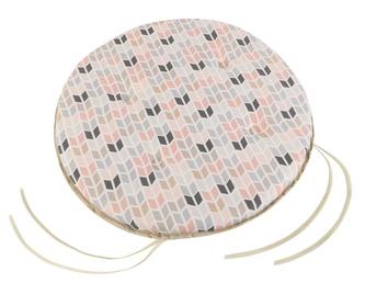 Sedák Adéla kulatý hladký - paravan lososový - průměr 40 cm