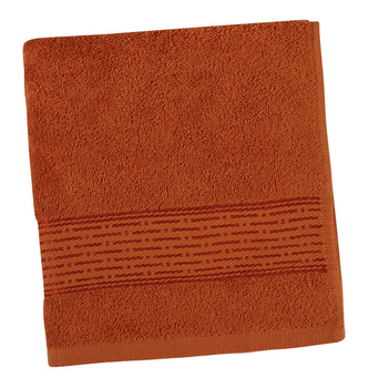 Froté ručník a osuška kolekce Proužek - terra - Ručník 50x100 cm