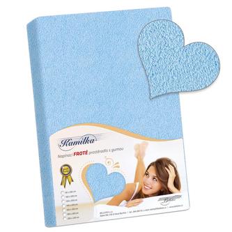 Prostěradlo froté - světle modrá - 200x200 cm Prostěradlo froté - světle modrá - 200x200 cm