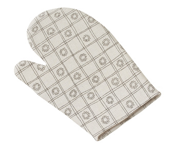 Kuchyňská chňapka - hnědé čtverce - chňapka 28x18 cm