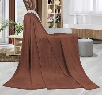 Přikrývka  Kemping - hnědá - 150x200 cm