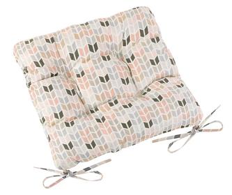 Sedák Adéla prošívaný - paravan lososový - 40x40 cm, prošívaný