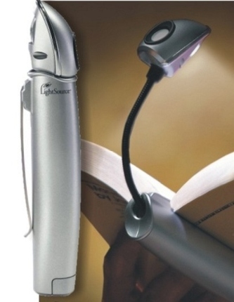 LightSource Stylus Booklight - Silber, Leselicht