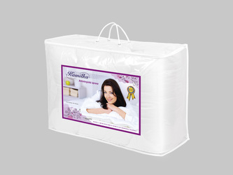 Taška na lůžkoviny  (70x50x20cm) - bílé provázkové držadlo