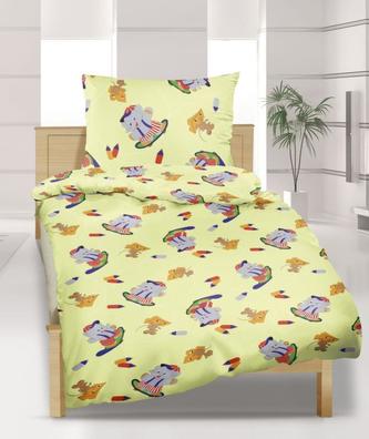 Dětské povlečení krep Agáta - sloníci - krep - 90x135,45x60 cm