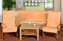 Souprava Korall micro 3+1+1 - lososová - 1x150x200+2x65x150