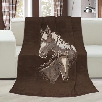 Přikrývka Karmela PLUS jednolůžko - koně - 150x200 cm Přikrývka Karmela PLUS jednolůžko - koně - 150x200 cm