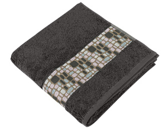 Froté ručník a osuška Kameny - šedá - Osuška 70x140 cm