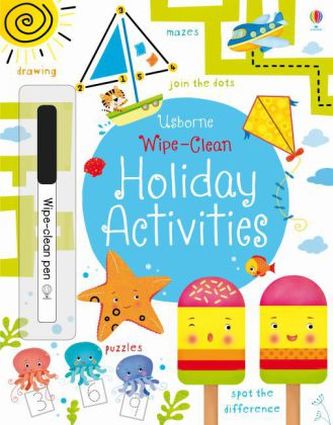 Usborne Wipe-clean Holiday Activities, w. pen