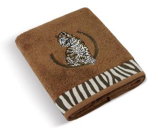 Froté ručník a osuška kolekce Leopard - hnědá - Ručník 50x100 cm