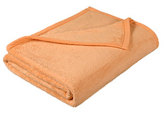 Přikrývka Korall micro - lososová - 100x150 cm