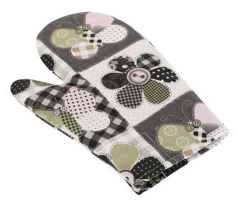 Kuchyňská chňapka - patchwork s motýlem - chňapka 28x18 cm