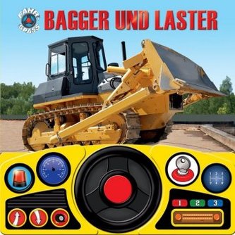 Bagger und Laster, m. Lenkrad u. Tonmodulen