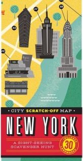 City Scratch-off Map: New York