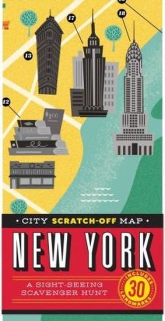 City Scratch-off Map: New York