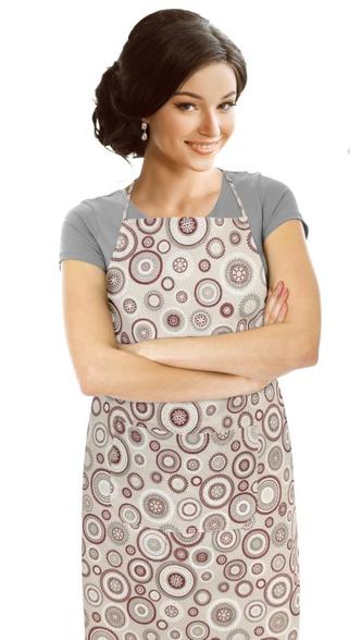 Kuchyňská zástěra IVO - magické kruhy - zástěra 67x84 cm