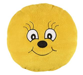 Polštářek Kulička - žlutá - průměr 35 cm
