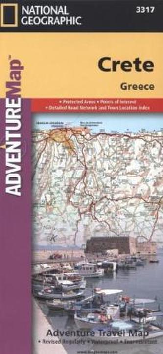 National Geographic Adventure Travel Map Crete, Greece