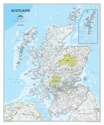 National Geographic Map Scotland Classic, Planokarte