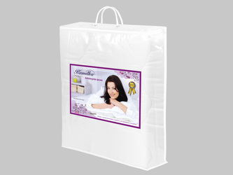 Taška na lůžkoviny  (55x60x10 cm) - bílé provázkové ucho